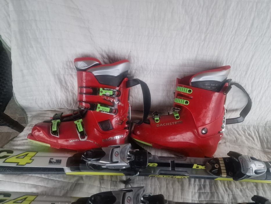 Schiuri Fischer air carbon 166cm clapari marimea 44,bețe