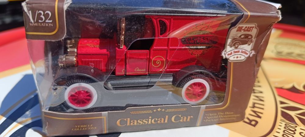 Метална количка двуетажен автобус