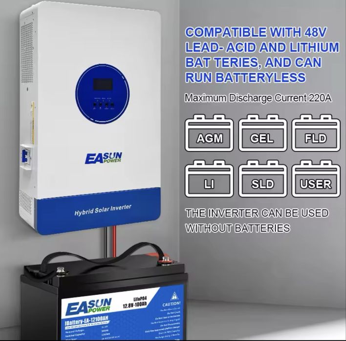 Invertor hybrid Easun Power 11kW 48V 500V DC
