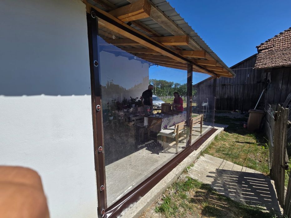 Folie terasa transparenta Cristal premium 0,8 pvc terase si foisoare