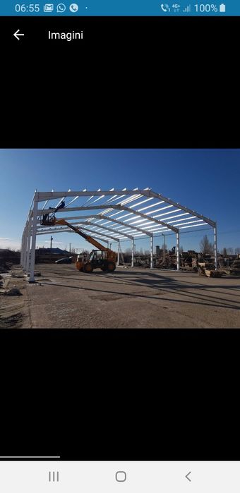 Vand Hala metalica 10x20x4 din profil