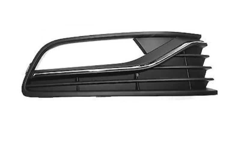 Grila bara Volkswagen Polo (6r), 2014-, fata, Dreapta, cu ornament cromat; cu gaura proiector