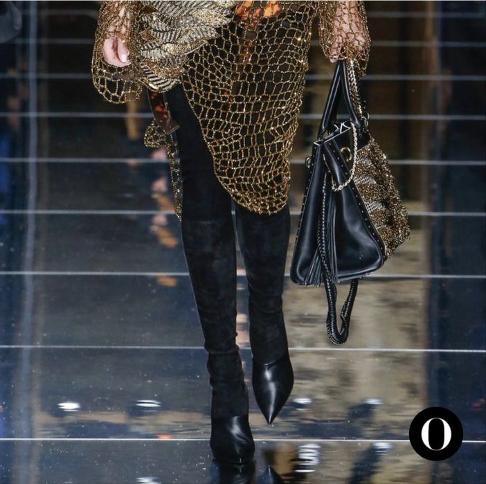 Сапоги ботфорты balmain