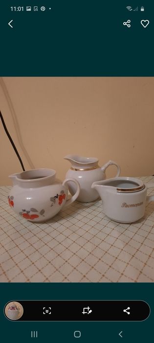 Молочники, сахарница