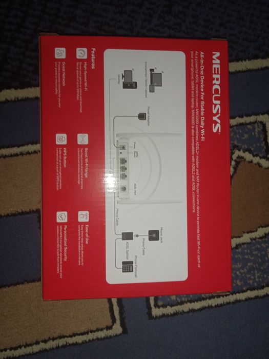 Роутер ADSL новый