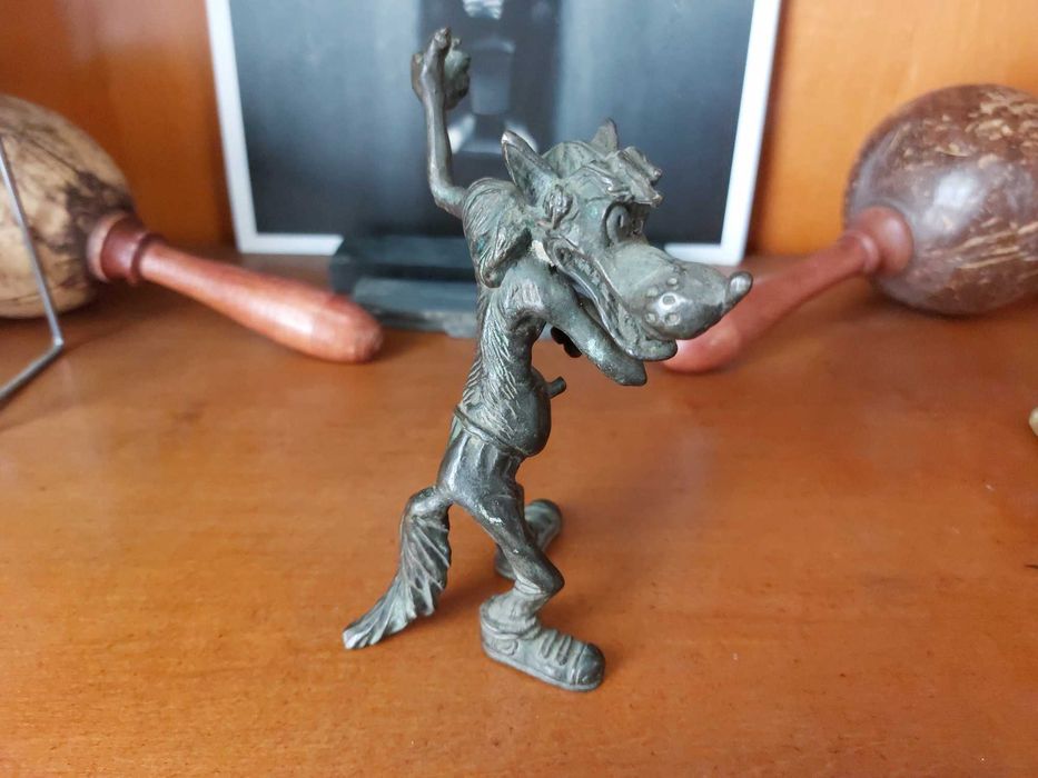 Sculptura Chineza Deosebita Bronze Yuanbao Sika! Foarte Rar!