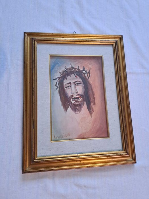 tablou pictura pe panza 46/36 cm semnat Giuliano