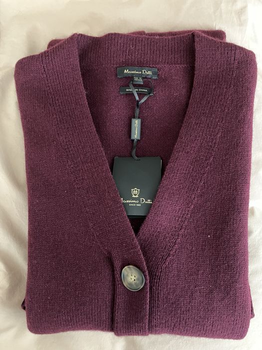 Топла рокля Massimo Dutti XS размер в бургундско червено