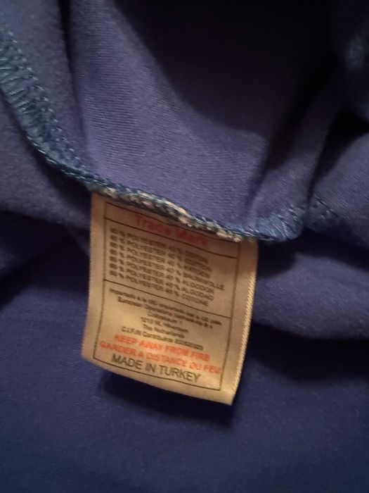 Compleu Nike original – bluză albastră + pantaloni bleumarin, mărimea L