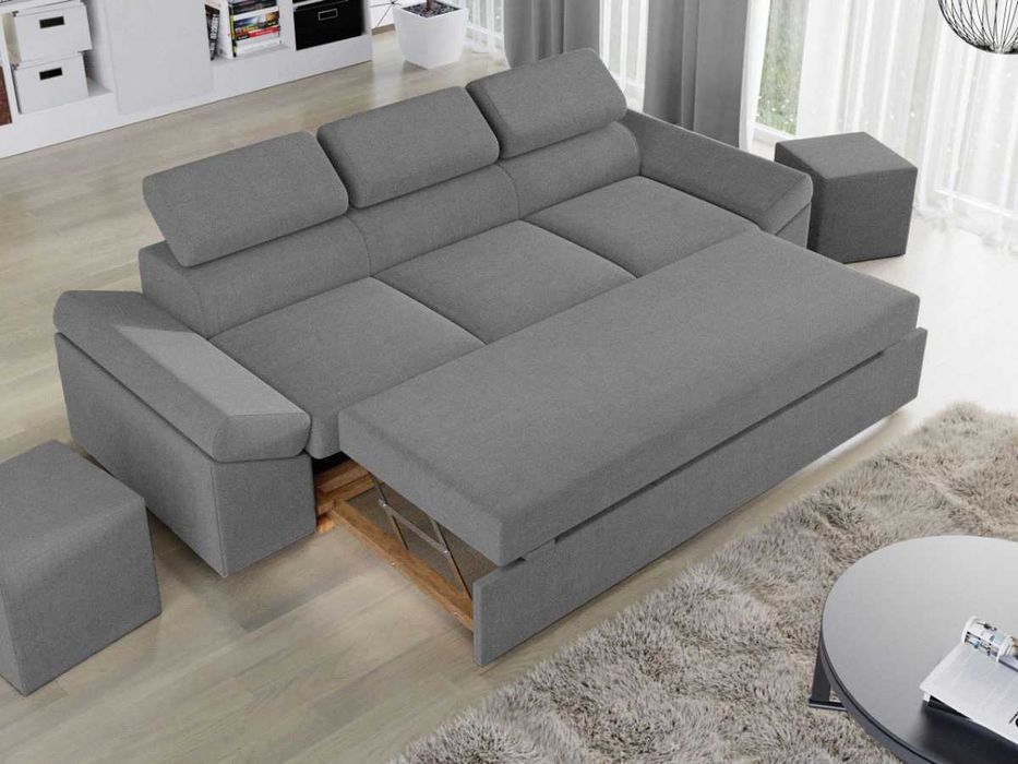 Canapea Extensibila Magic Gri Deschis - Transport Gratuit in 4-10 zile