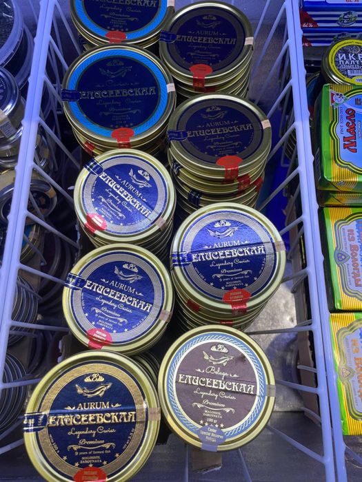 Черная  и красная икра