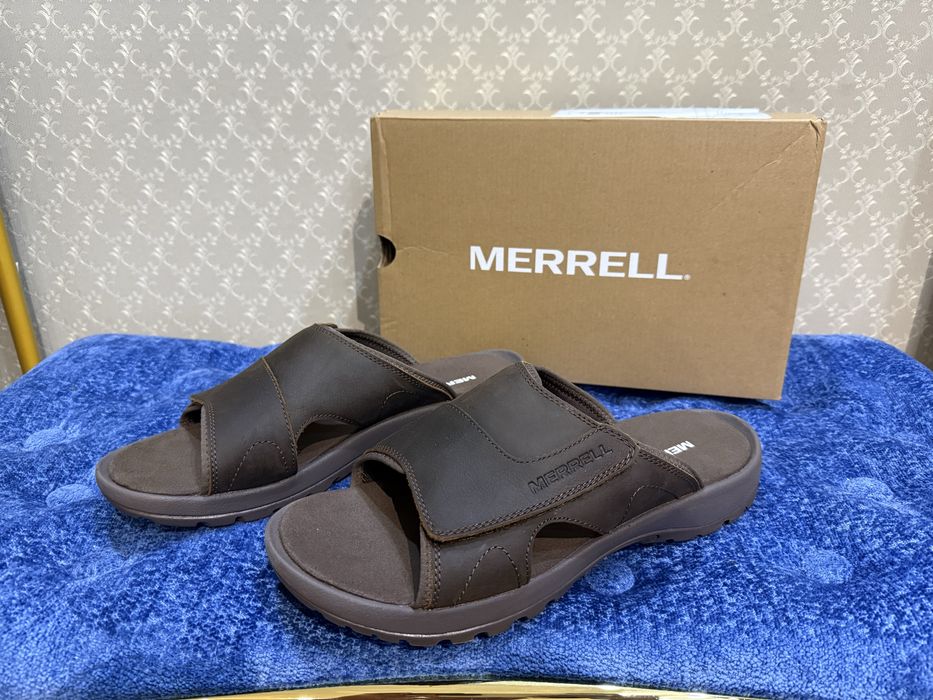 * MERRELL оригинальные шлепки из США новые 44 размер натуральная кожа