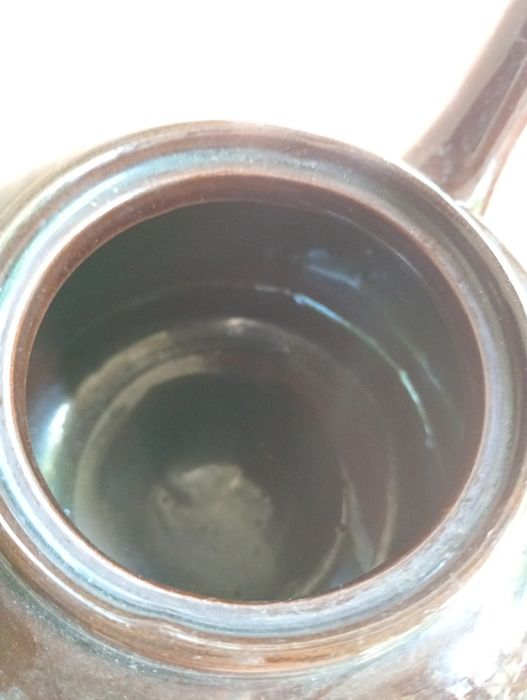 Голям керамичен английски чайник винтидж