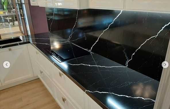 Столешница, умывальник из кварца и акрила (искусственный камень)