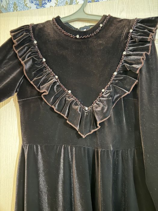 Кара велюр койлек