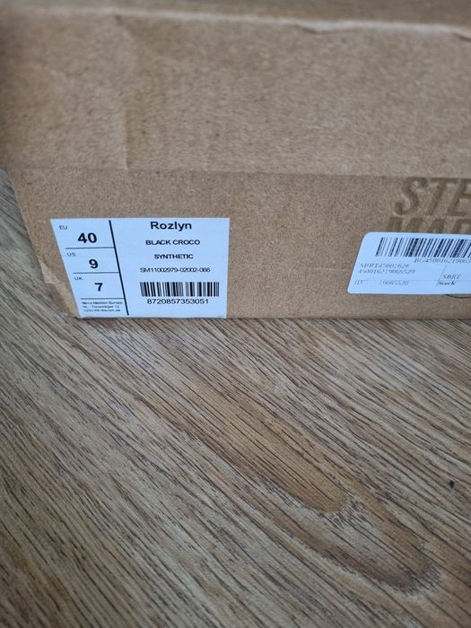 Черни Steve Madden сандали с дебел ток