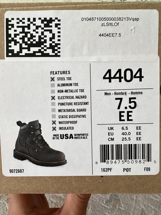 Зимние спец ботинки Red Wings EU40, EU41, EU42.5