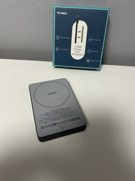 Baterie externa  10000 mAh 15 W magnetic MagGo MagSafe 1x USB-C Ultra-Slim pentru iPhone - Promotie ‼️