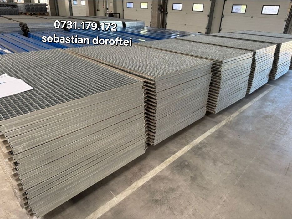 Trepte zincate grătare zincate