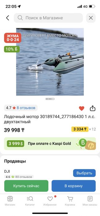 Лодочный мотор электрический