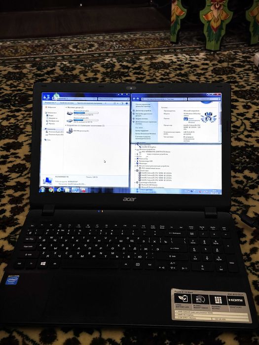 Acer Aspire ES1-512 офис ёки уй учун ноутбук сотилади