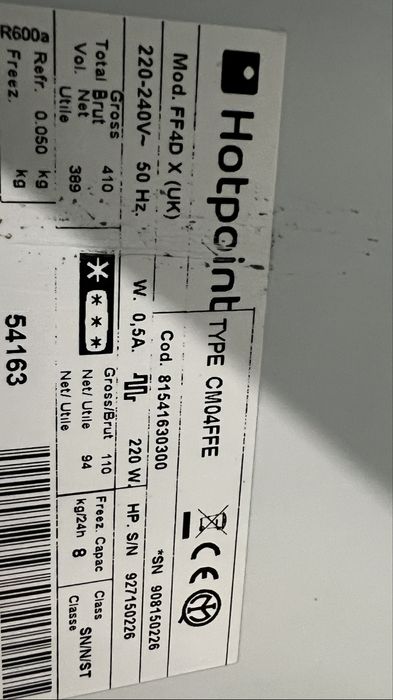 Хладилник  Хотпойнт /Hotpoint/ (Голям) Inox, Total No Frost