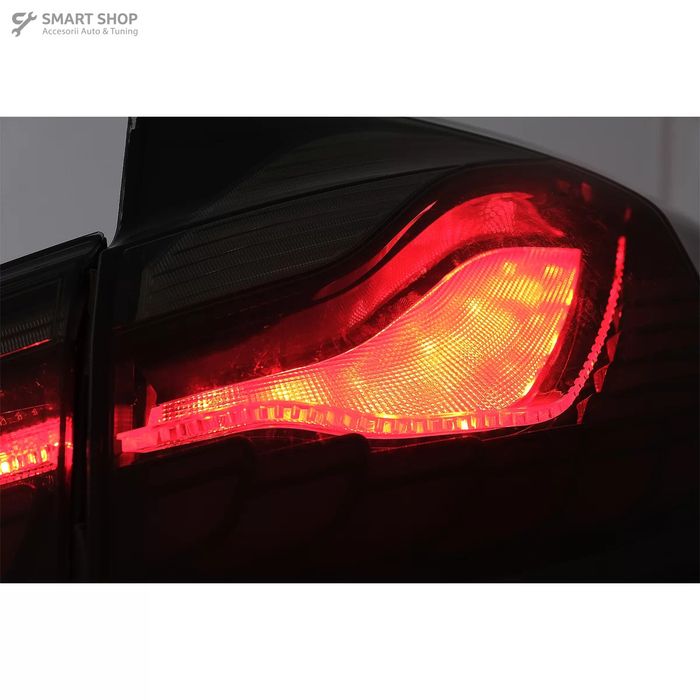 Stopuri OLED BMW Seria 3 F30 (2011-2019) F35 F80 Rosu Fumuriu M4 Desig