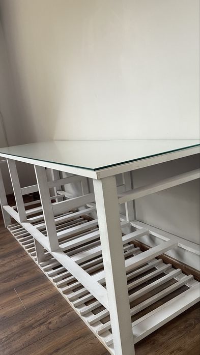 Стеллаж, белый, для спальни