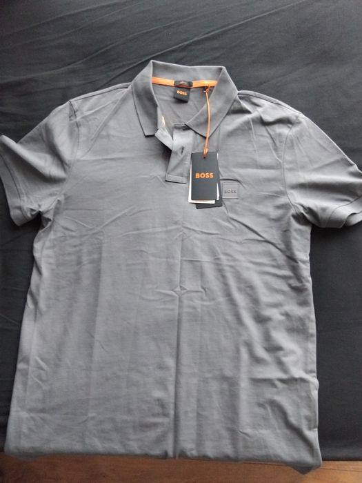 Поло риза Boss, сива, размер Л