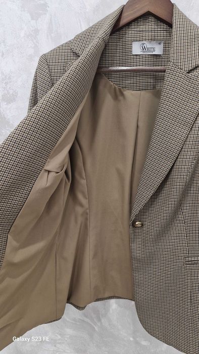 Пиджак в цвет "Гусиные лапки" 40 размер