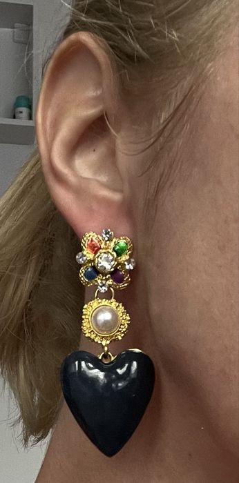 Ефектни бижутерийни обеци Zara от личната ми колекция