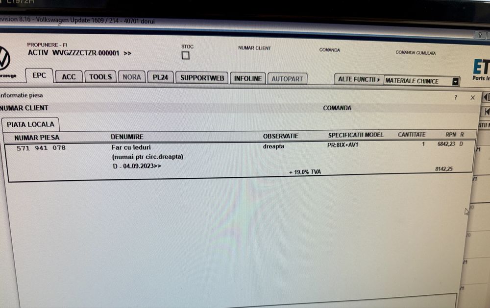 Faruri Vw Tiguan far stanga Tiguan far dreapta Tiguan