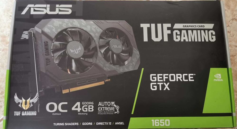 Asus TUF GTX 1650 GAMING OC 4GB GDDR6 видеокарта