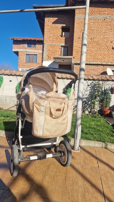 Lorelli Комбинирана количка KARA 2in1 /Въздушни гуми/Beige