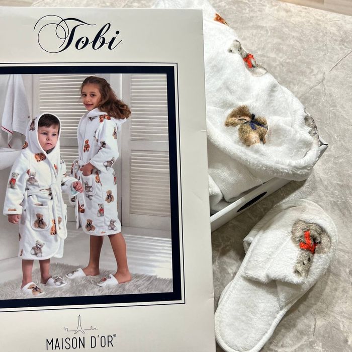 Детский махровый халат