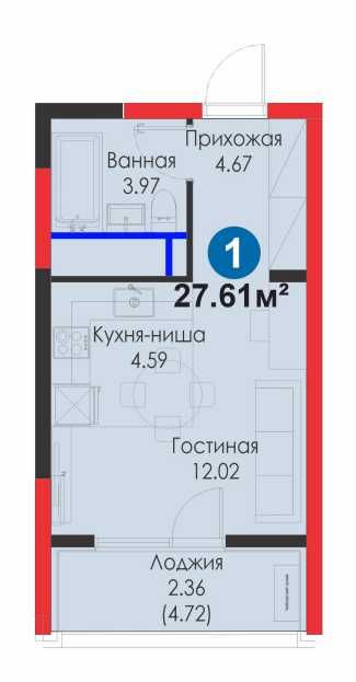 Однушка в новом ЖК у Озера за 29 900| Ежемесячно от 4,5 млн сум