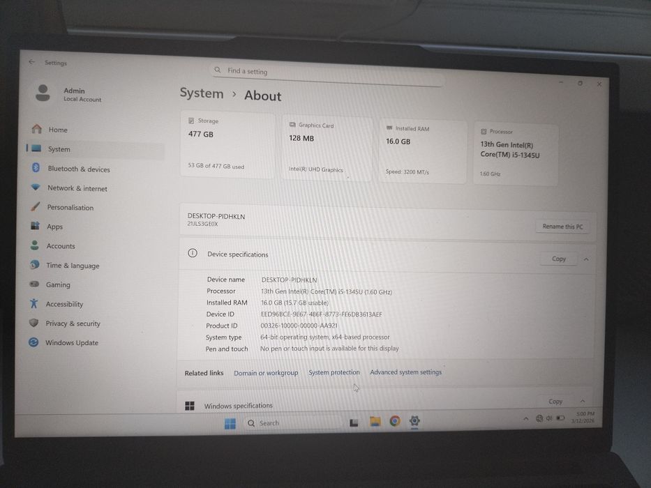 ThinkPad Lenovo E14 gen 5