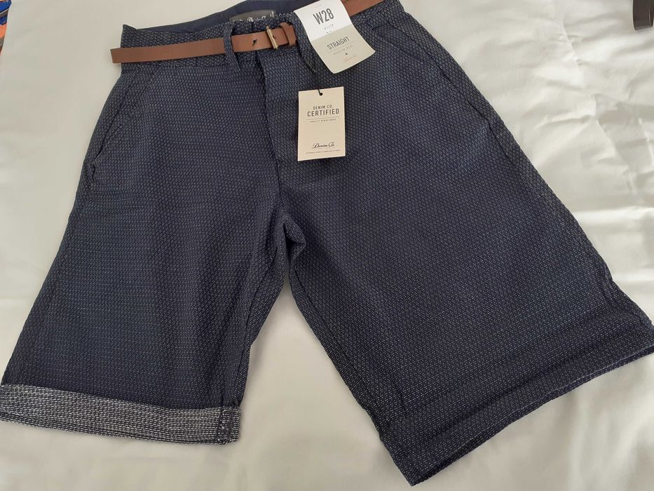 мъжки къси панталони с колан