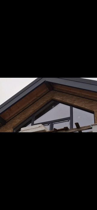 Обшиване със сачак на  под покривна стряха