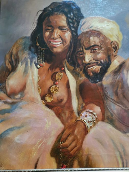 Tablou vechi ulei pe panza