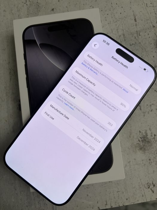 Перфектен iPhone 16 Pro Max  Black 256 GB