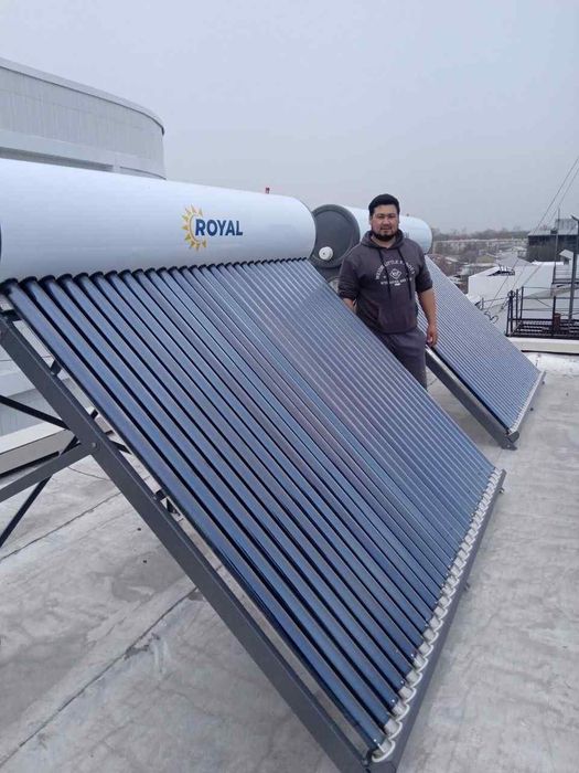 Quyosh suv isitish moslamalarini ustanofka mantaj qilish.