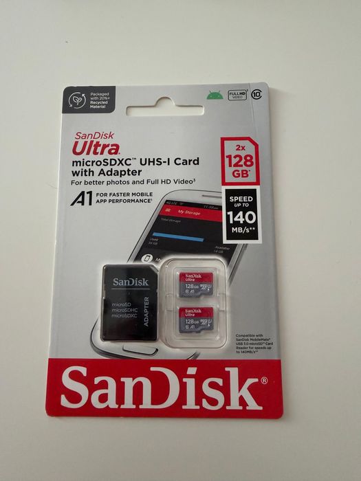 SanDisk  2 x 128 gb ultra nou