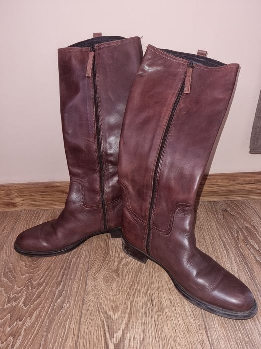 Дамски ботуши от естествена кожа