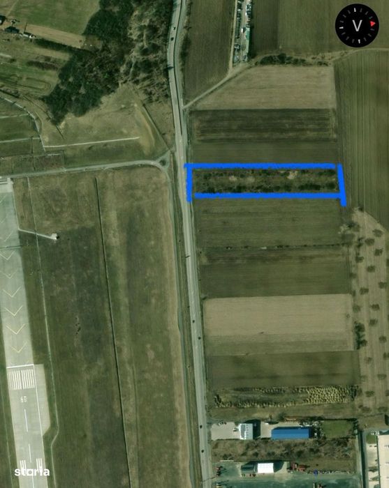 Teren intravilan de vanzare – Zona Aeroport Sibiu – Acces DN7