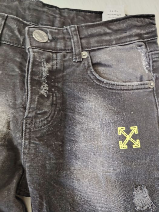 Blugi copii off white noi