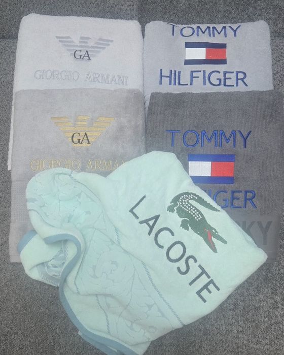 Хавлии Emporio Armani, Tommy, Lacoste