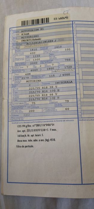 Vând Mitsubishi Outlander 2, 2.200 cm3, 4x4
