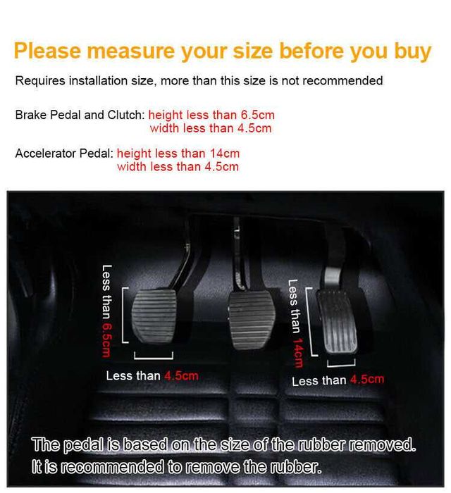 Тунинг капачки за педали за автомобил-ван-джип-кола-мини ван-бус