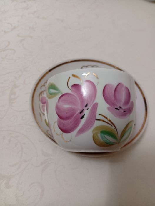 Чайные фарфоровые пары, винтаж СССР